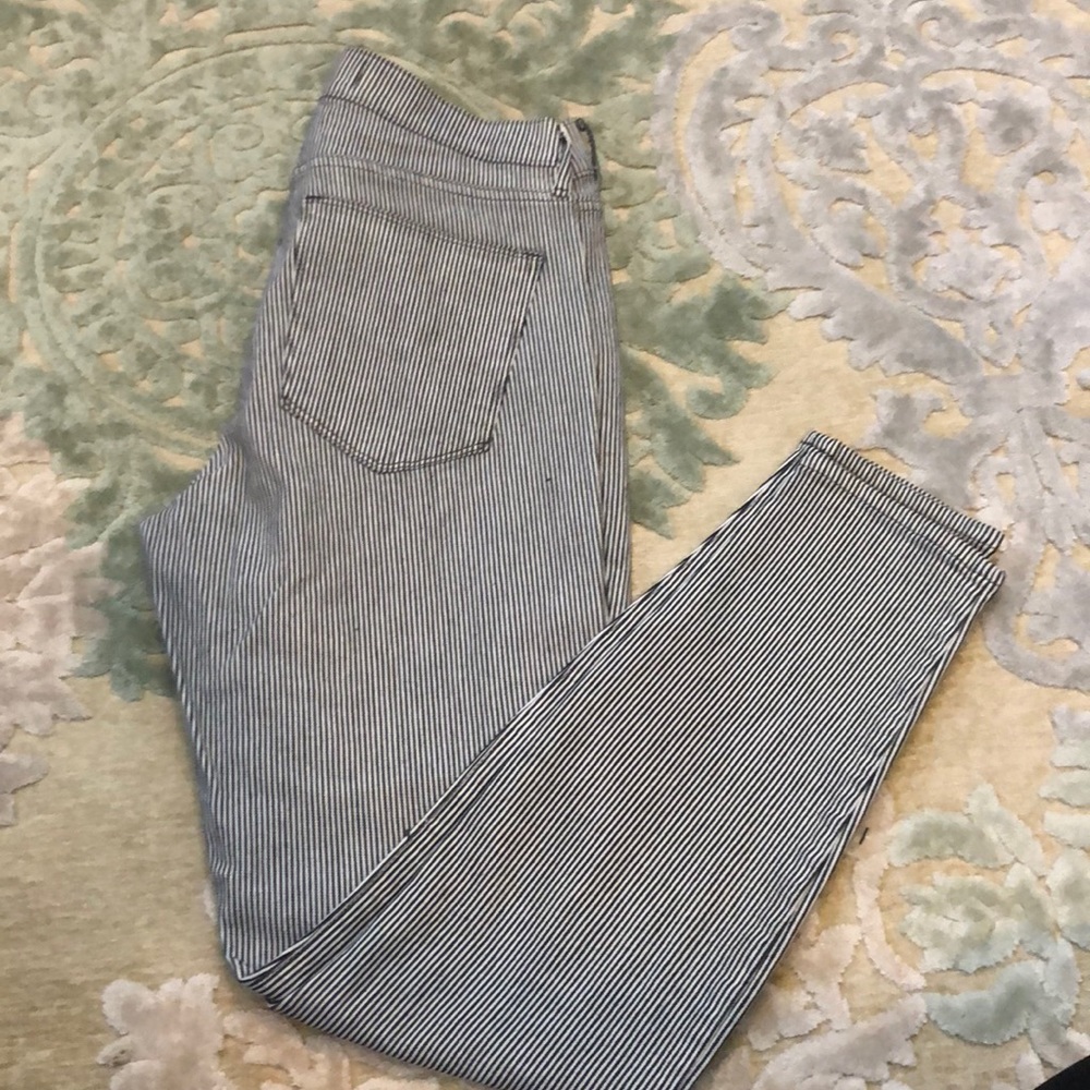GAP black and white pinstripe Jean.